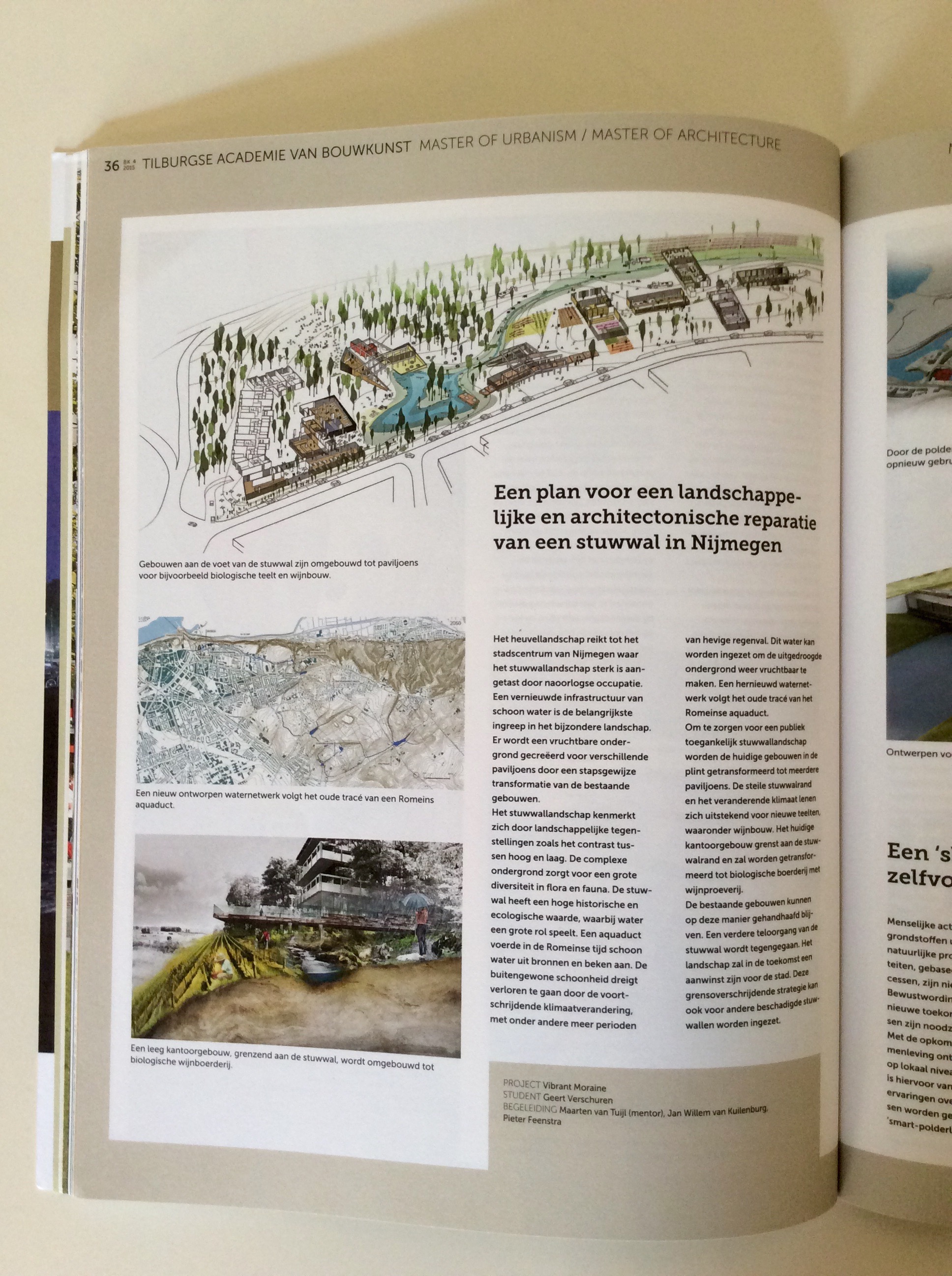 Blauwe kamer over project stuwwal Nijmegen, door IHC architects