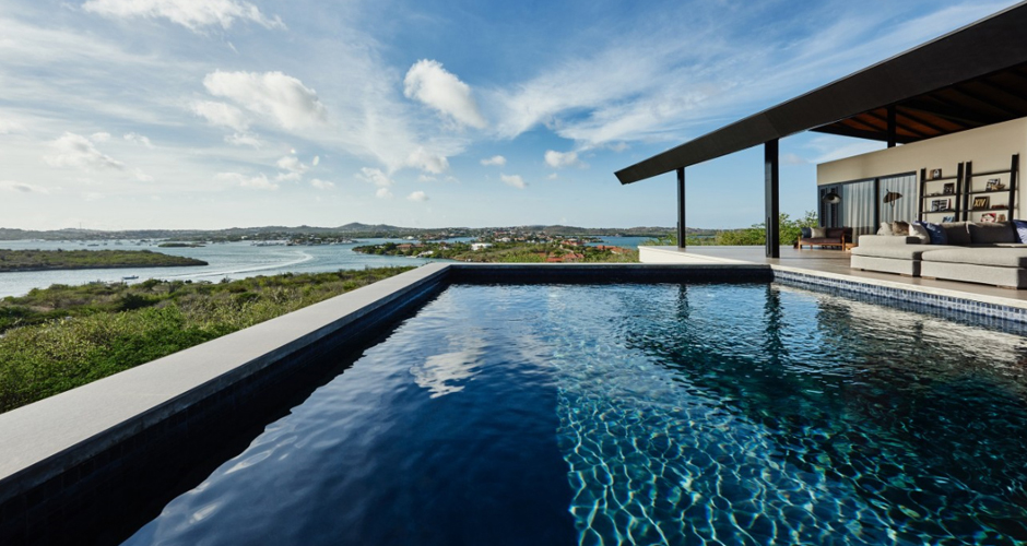 Villa Terrace Estate Curacao modern zwembad, ontwerp IHC architects